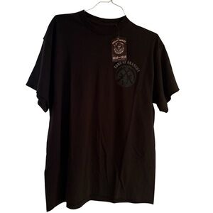 Sons of Anarchy Men’s Black Graphic T Shirt Size XL Bikercore Y2K Edgy
